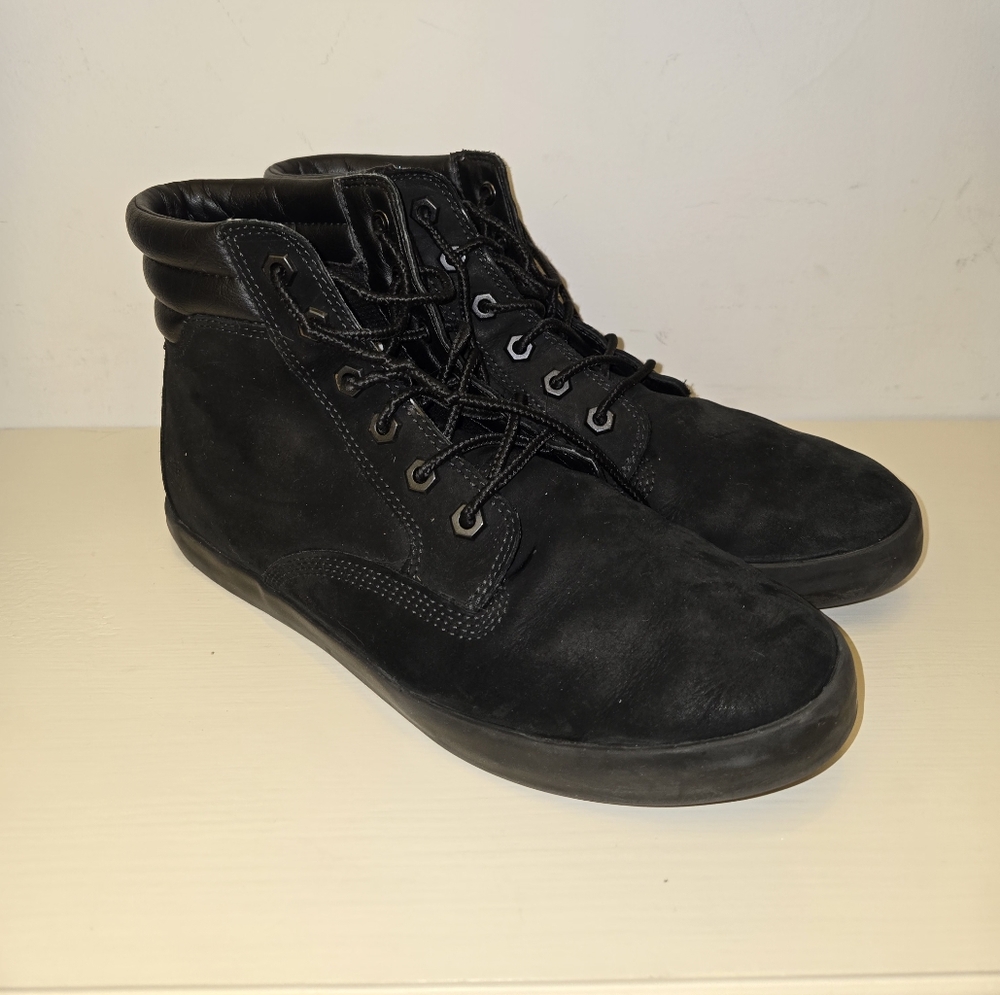 Black hightop shoes